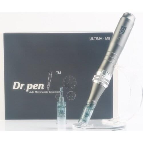 Hot Sale Professional Newest M8-C Digital 6 levels Electric Derma Pen Anti-aging Wired Microneedling Pen Free 2pcs Needle Tips