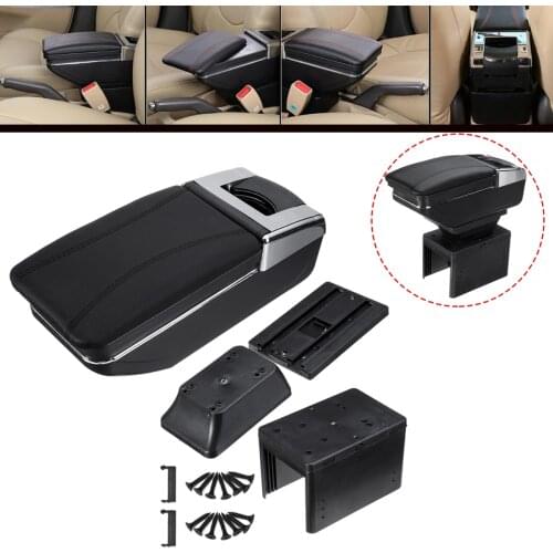 PU Leather Car Central Armrest Arm Rest Storage Box Case For Opel Vauxhall Holden Astra Corsa Mokka Tigra Zafira Tourer