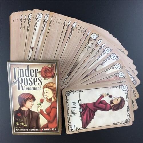 Under The Roses Lenormand Tarot Cards For Family Party Playing Oracle Cards Puzzle Entertainment