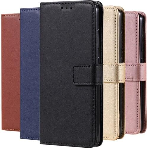 Solid Color Leather Wallet Case For Huawei P8 P9 Lite mini P10 P20 P30 Pro P40 Lite Y5P Y6P Y3 Y5 Y6 2017 Flip Card Slot Cover