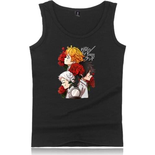 Hot Sale The Promised Neverland Fashion Prints Tank Tops Women/Mens Summer Cool Sleeveless Vest Casual Streetwear Clothes