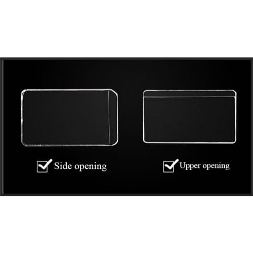 Mini Vinyl Sleeves Label Protector Film Pouch for Jewelry Merchandise Price Display Tag