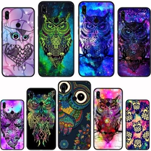 Cute Owl animal bird Soft Phone Case Capa For Xiaomi Redmi Note 4 4x 5 6 7 8 pro S2 PLUS 6A PRO