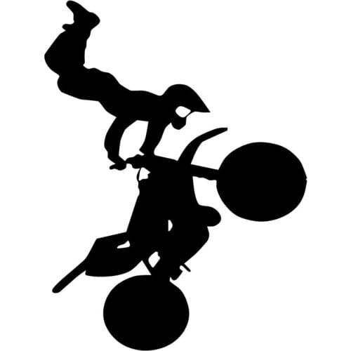 Car Stickers Off-road Motorcycle Car Decal Personalized PVC Car Decoration Sticker Cover Scratch Black/white, 13cm*10cm