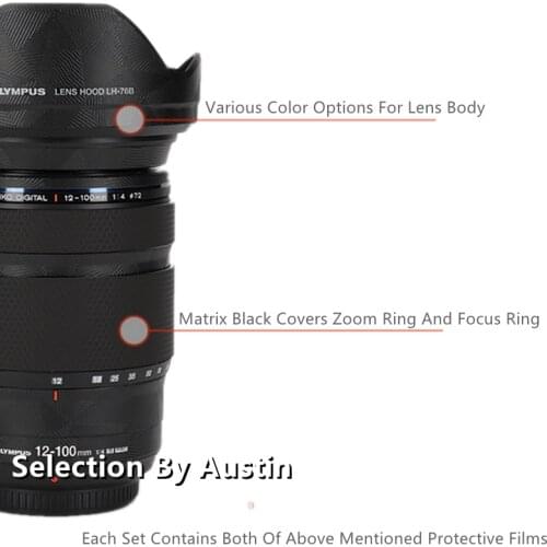 Lens Skin Decal Sticker Wrap Film For Olympus 12-100 f4 pro Anti-scratch Protector Cover Case