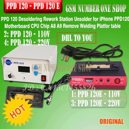 PPD 120e Desoldering Rework Station Unsolder for iPhone PPD 120 Motherboard CPU Chip for A8/A9 Remove Welding Platfor table Tool