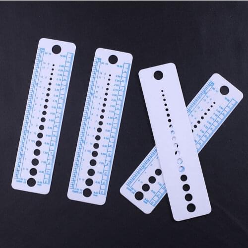 UK US Canada Sizes Knitting Accessories Needle Gauge Inch Sewing Ruler Tool CM 2-10mm Size Measure Sewing Tools D