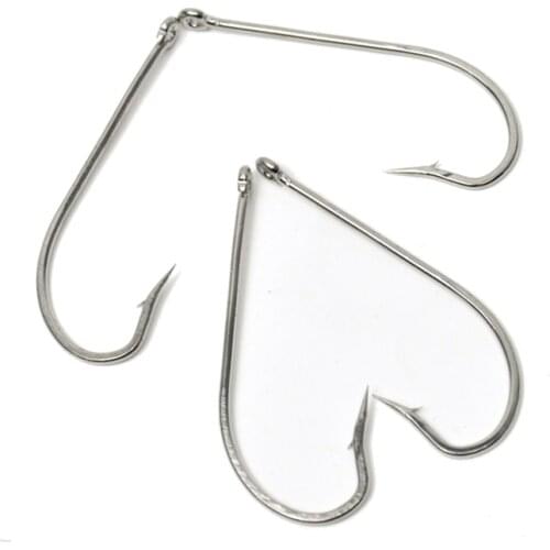 10Pcs High Carbon Steel Fishing Hooks Set in Fly Fishhooks Jig Barbed With Hole For Fishing Accessories Pesca 5