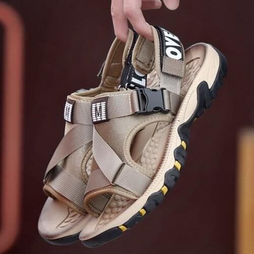 Sandals Mens Trendy Shoes Large Size 47 Summer Leisure Korean Version of The Trend Half-drag Non-slip Sandals Beach Shoes