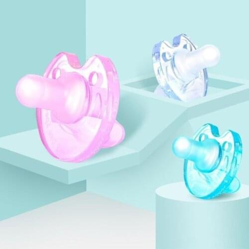 Food-grade Silicone Pacifier For 0-12 Months Soft Creative Vent Design To Breath Freely Baby Grasping Ability Exercise Toy