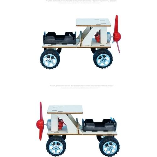 Wind power off-road vehicle manual science and technology material science experiment toy students' general technology homework