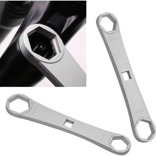 1PC Aluminum Alloy Bike Suspension Forks Top Cap Wrench Spanner Remover Hand Tool Multi-size Household Tool