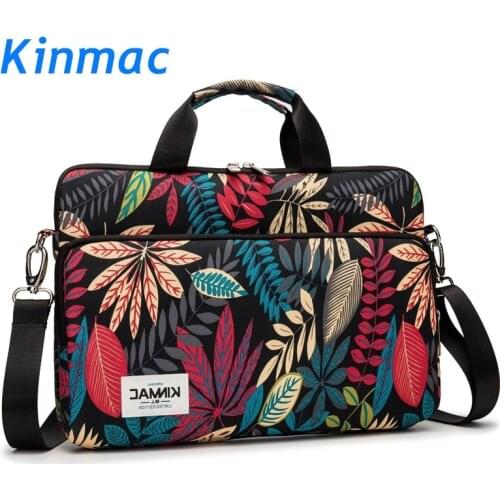 Brand Kinmac Waterproof Messenger Laptop Bag13,14,15,15.6 inch,Black Maple Leaf Case For MacBook Air Pro13.3,15.4 Dropship F104