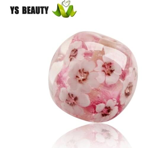 Japanese cherry blossom glass beads romantic Cherry blossom season bracelet with Japanese string beads glass hairpins