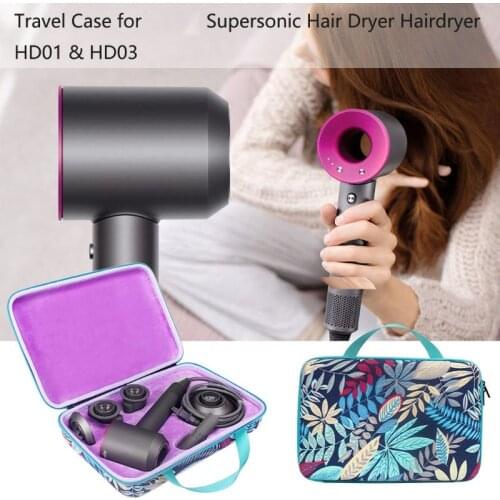 Hard EVA Travel Carry Case Cover Storage Bag Pouch Sleeve Container Box For Dyson Supersonic Hair Dryer HD01 HD03 U1JE