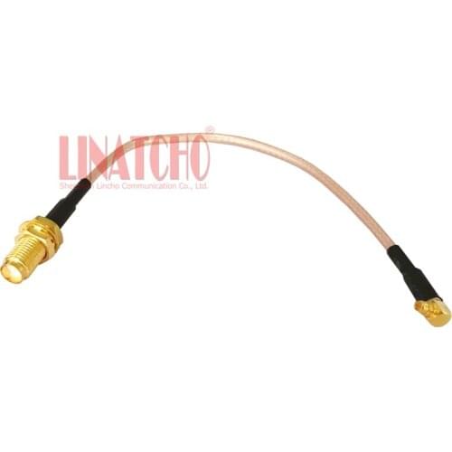 15CM RG316 pigtail cable SMA female to right angle MMCX male jumper cable