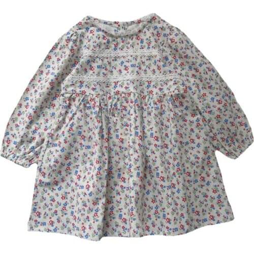 2021 Spring Casual Solid Girls Dress Long Sleeve Kids Dresses For Girls High Quality Fashion Girl Clothes