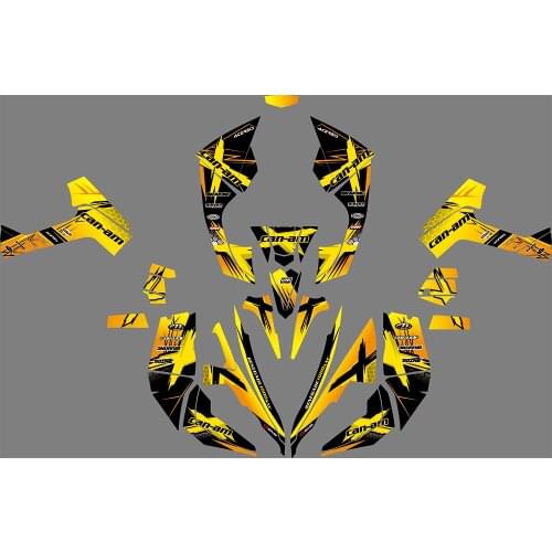 3M 1074 Motorcycle Team Graphic & Backgrounds Decal Sticker Kits for Renegade 500 800R 800X 1000