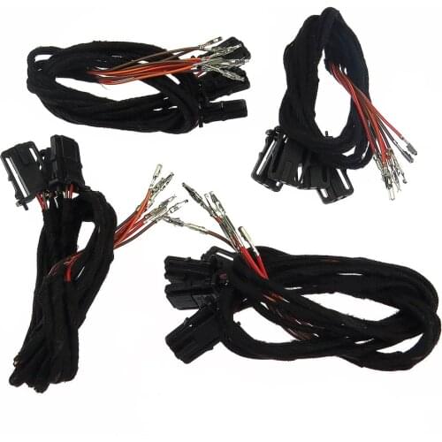 3AD947411 3AD 947 411 Qty 4 For Passat B6 B7 CC MK5 MK6 Golf Tiguan Superb Alhambra Car Door Warning Lights Plug Wiring Harness