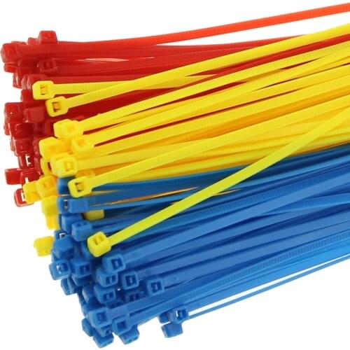 50pcs/lot RC Top Fashion Model Airplane Cable Ties 4x200(blue/red/green/yellow) for Receiver Battery ESC Bar