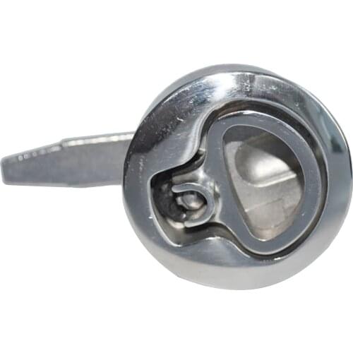 55mm Round Boat Hatch Lift Ring Handle Turning Cam Lock Latch Locking and Non-Locking Lock Latch for RV, Yacht