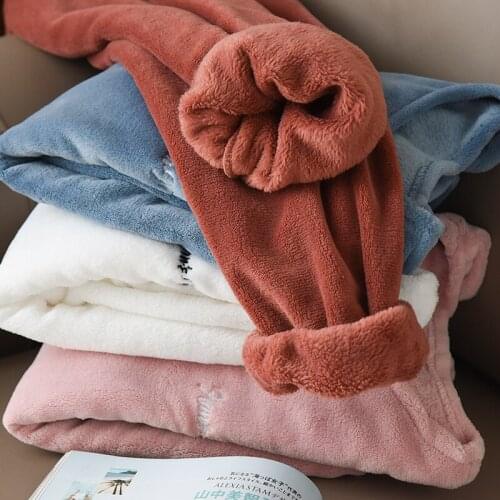 Abrini 2021 Winter Long Johns Women Thick Warm Pajama Sets Women Two Pieces Sets Women Velvet Tharmel Pajamas Sets For Women