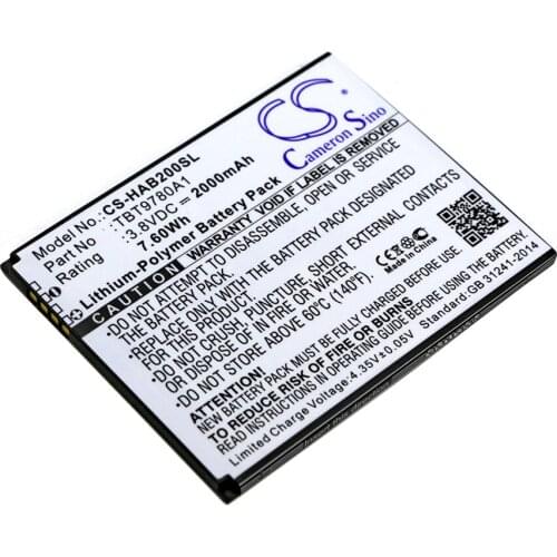 CS 2000mAh / 7.60Wh battery for Highscreen B2000A, Thor TBT9780A1