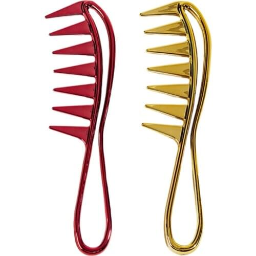 Q1QD Wide Tooth Detangling Comb Anti-Static Detangle Shower Combs Styling Tool for Long Thick Curly Wet Dry Hair