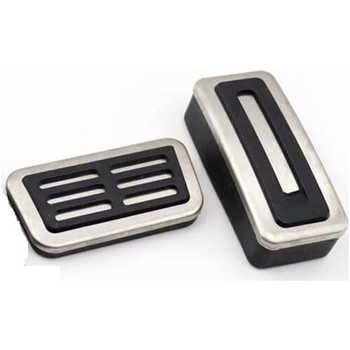 Car Stainless Steel Accelerator Brake Pedal Footrest Pedals Plate Cover Non-slip Mat For Honda Jazz Fit Honda e 2021 Accessories