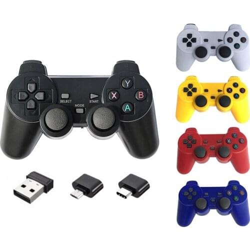 2.4G Wireless Gamepad For Android phone tablet PC TV Box For PS3 game Controller Joystick For Raspberry Pi super console X PRO