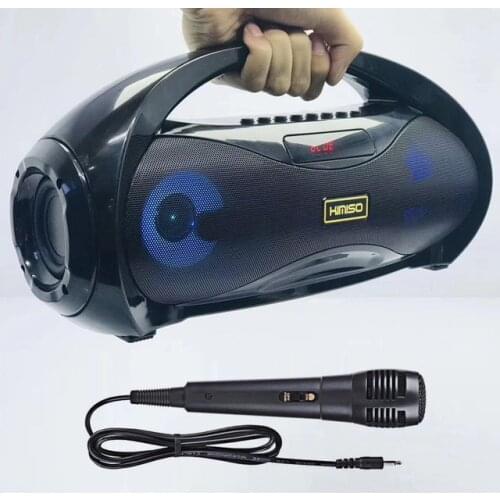 Bluetooth Speaker Microphone Powerful Subwoofer System Wireless Portable Column Home Theater Music Center 4D Stereo Bass boombox