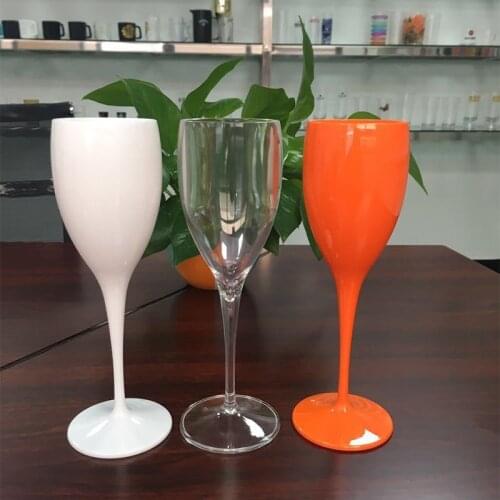 1Pcs Wine Party Champagne Coupes Cup Cocktail Champagne Flutes Goblet Plating Plastic Beer Whiskey Cups Stemware