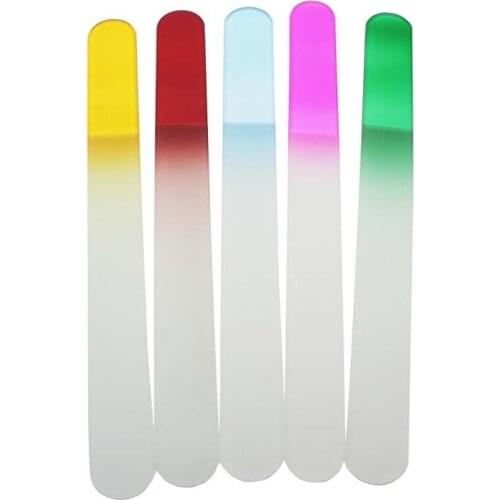 COLOR GLASS NAIL FILES CRYSTAL NAIL BUFFER NAIL CARE 7.7" /19.5CM#NF019