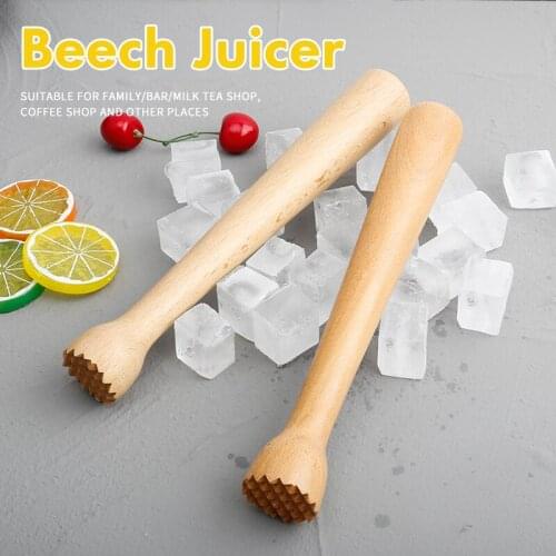 Wooden Cocktail Muddler and Mixing Spoon with Cocktail Recipes e