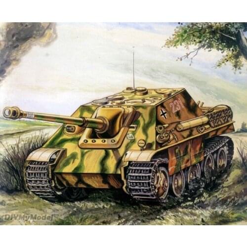 DIYMyModeI German cheetah tank destroyer DIY Handcraft Paper Model KIT Handmade Toy Puzzles Gift Movie props RU(Origin)