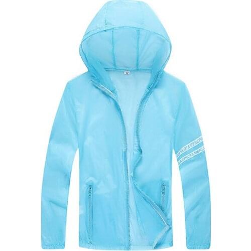 2020 New Arrival Spring Autumn Skin Coat Unsex Jacket Sweater Sunscreen Jacket Hooded Causal Sweater Anti-UV Fast Dry Breathable