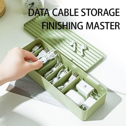 Cable Storage Box Dustproof Charger Power Strip Wire Case Anti Socket Organizer Network Line Storage Bin Charger Wire Management