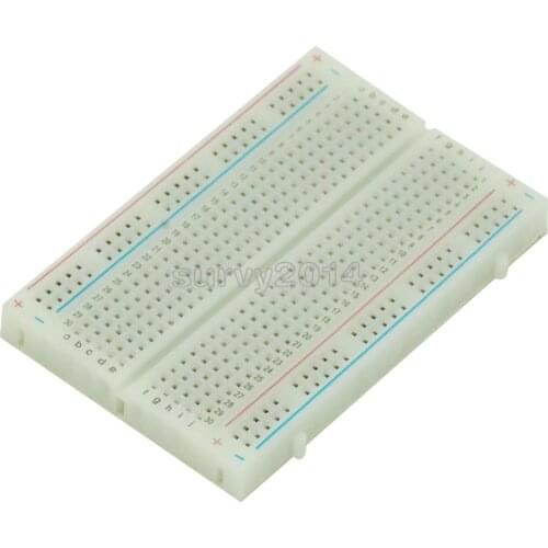 Mini Solderless Breadboard Bread Board 400 Contacts Available Test Develop DIY