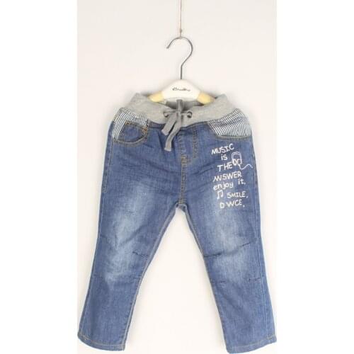 Baby Boys Fashion Denim Jeans Kids Double-fabric Thicker Denim Jeans Boys Spring Autumn Warm Long Pants Child Trousers