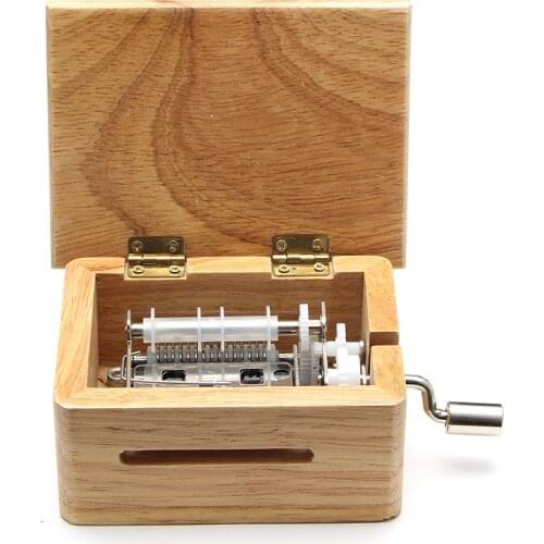 15 Tone Hand Music Box With 10 Paper Tape Puncher Wooden Box And Music Sports Box Paper With Gift Hand Shake Music Box Gift