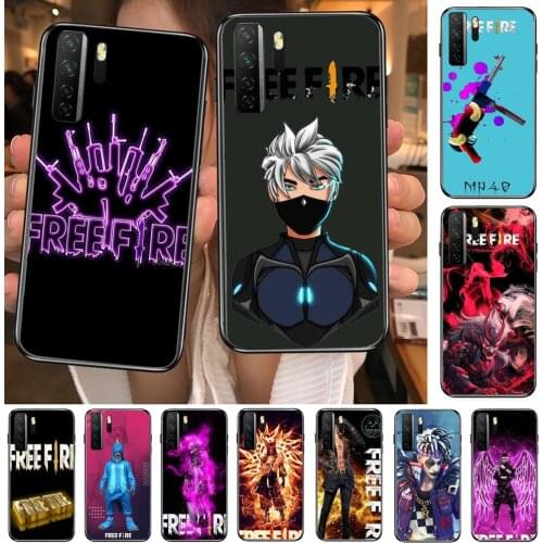 Game free fire Black Soft Cover The Pooh For Huawei Nova 8 7 6 SE 5T 7i 5i 5Z 5 4 4E 3 3i 3E 2i Pro Phone Case cases