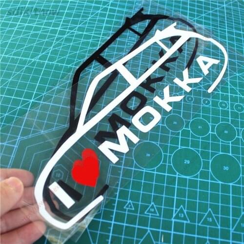 I love my car Decal Creative Sticker Styling Door Window Decoration For opel mokka ubeh r 2017 2016 2019 2020 2021 accessories