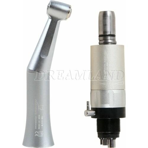 NSK Style Dental Slow Low Speed External Water Spray Contra Angle Air Motor Handpiece 2/4Hole E-type 1:1