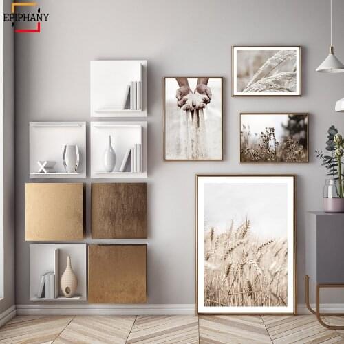 Reed Wild Flowers Poster Wall Art Mind Quote Canvas Painting Nordic Posters and Prints Wall Pictures for Living Room Decoration