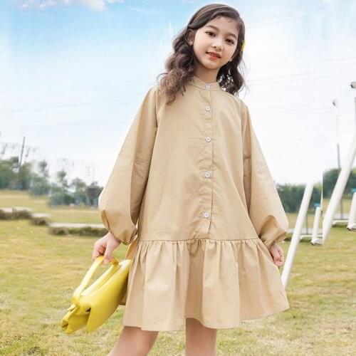 Children Girls Dress 2021Spring Autumn Casual Clothes Teenage Dresses For Girls School 78 9 10 11 12 13 14 15 16 1718 19 20Years