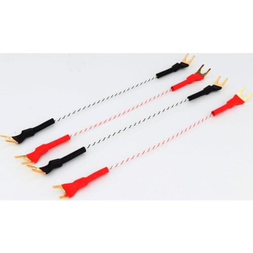 Preffair Hi-End Speaker Jump cable bridge cable for speakers silver plated 4PCS/set