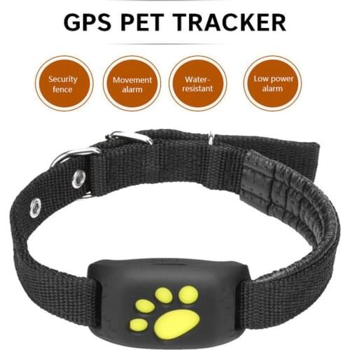 Cute Lightweight GPS Dog Cat Pet Realtime Tracker GSM/GPRS Finder Locator Alarm Waterproof Collar Remote Listening
