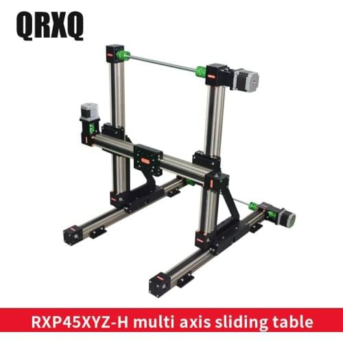 Synchronous belt linear module gantry multi axis sliding table Z axis 100mm