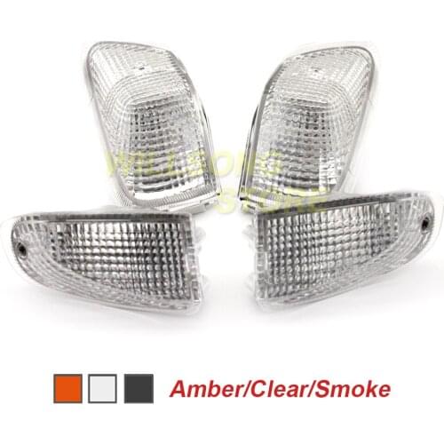 Turn Signal Lights Indicator Lens Lamp Front Rear Housing Shell For KAWASAKI ZZR ZZ-R 400 ZZR400 1990-1992 Motorcycle Lighting