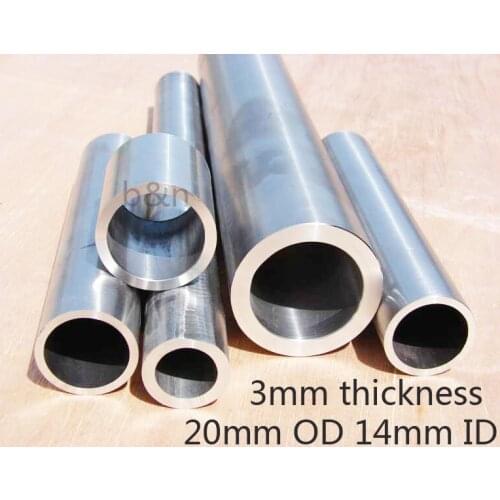 20x14 mm 20mm OD 14mm ID 3mm thickness 50cm Gr2 titanium tube TA2 titanium pipelines titanium alloy pipe ti-alloy tube TC4